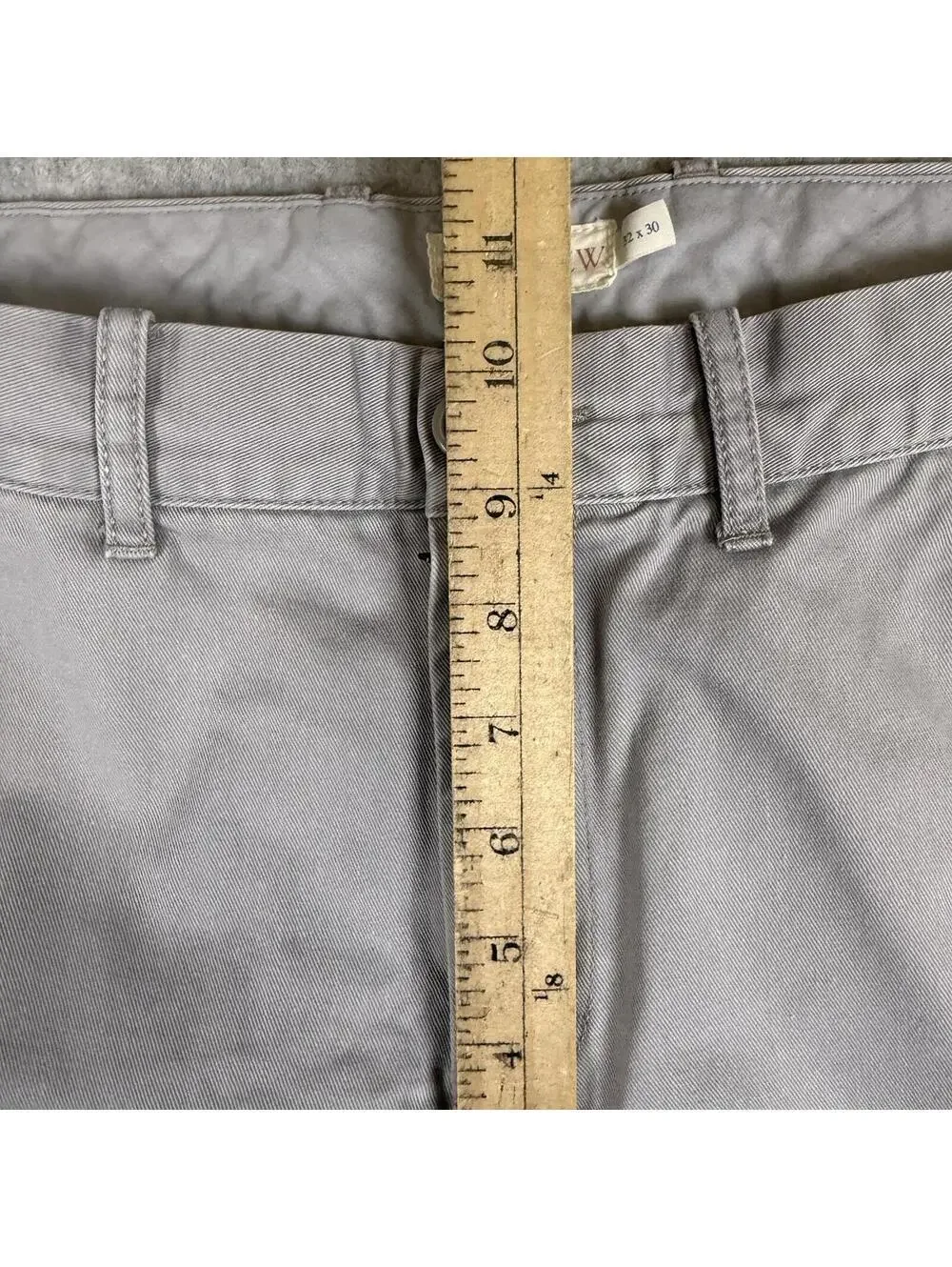 Vintage Y2K J. Crew Men's Size 32x30 100% Cotton Gray Pants Trousers